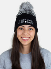 Load image into Gallery viewer, Fight Evil, Read Books beanie
