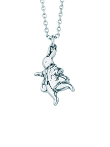 Alice in Wonderland - Down the Rabbit Hole: Silver necklace